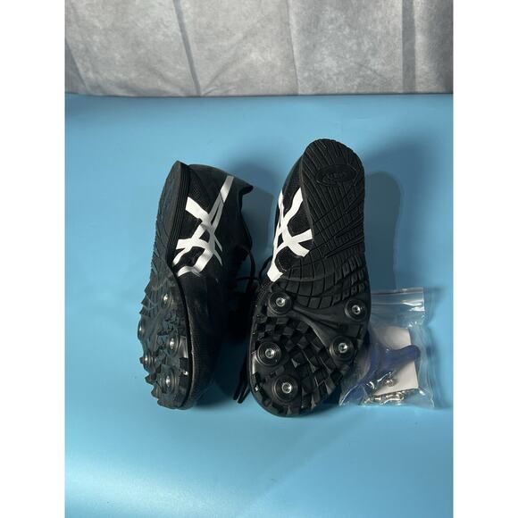 ASICS Track Shoes 1091A019 HYPER LD 6 Black Men\'s Size 11.5 NWOT Spikes main image 4